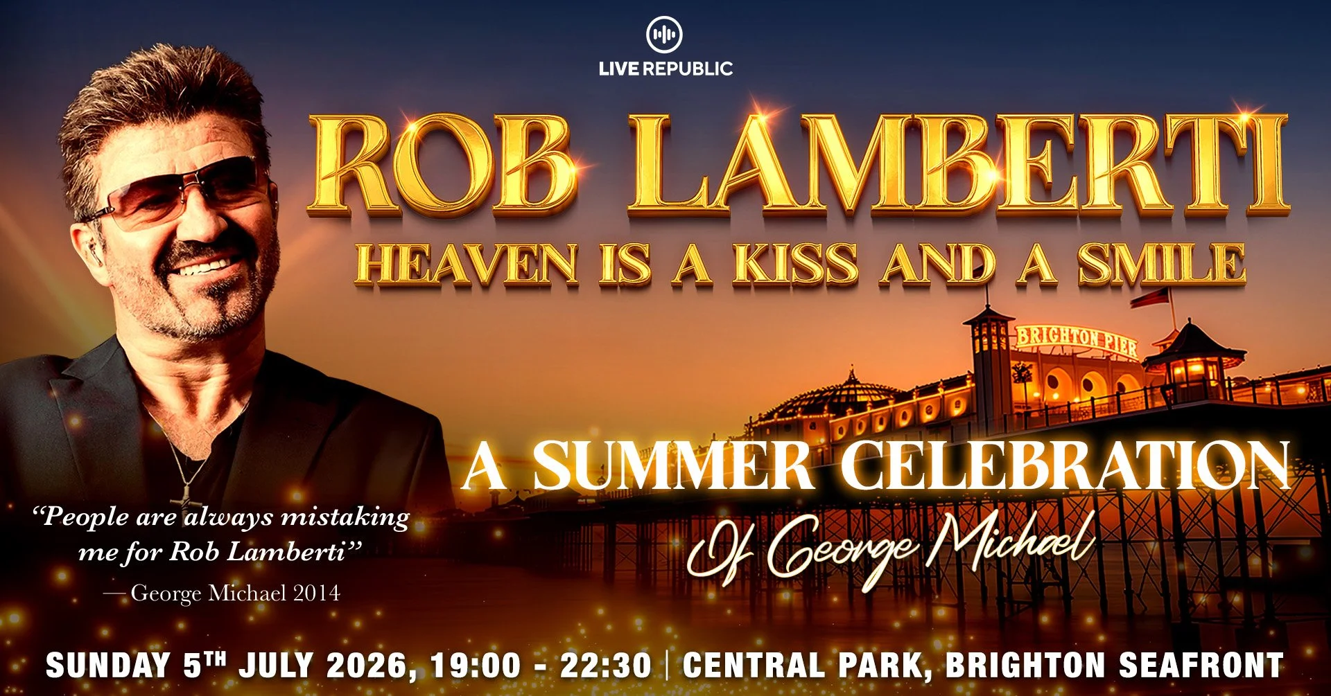 A summer celebration of George Michael comes to Brighton Seafront