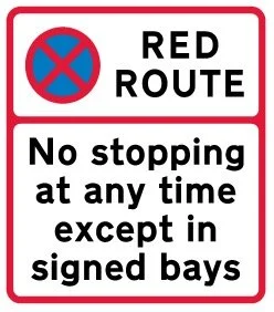 red-route-sign-no-stopping-western-road-brighton