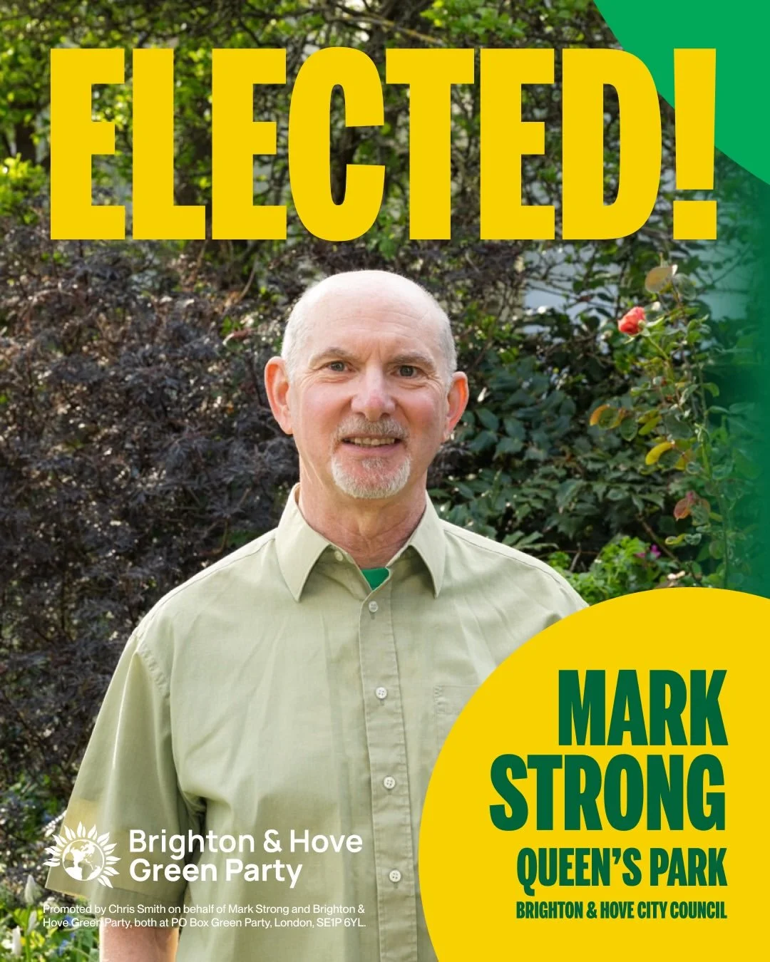 Green Mark Strong Wins Queen's Park By-Election and Takes Seat From Labour With 50.1% of the Vote