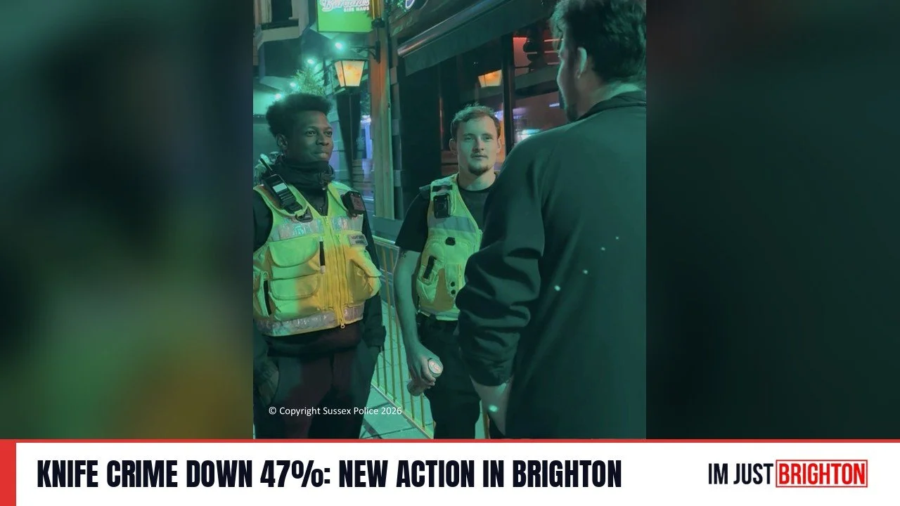 Knife Crime Falls 47% in Targeted Sussex Areas as New Action Begins in Brighton