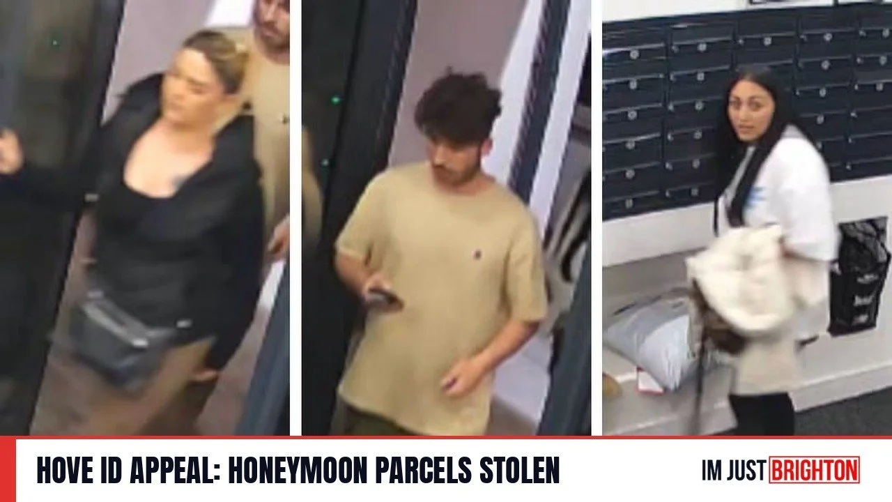 Hove ID Appeal: Newlyweds' Honeymoon Parcels Stolen From Pinnacle Apartments