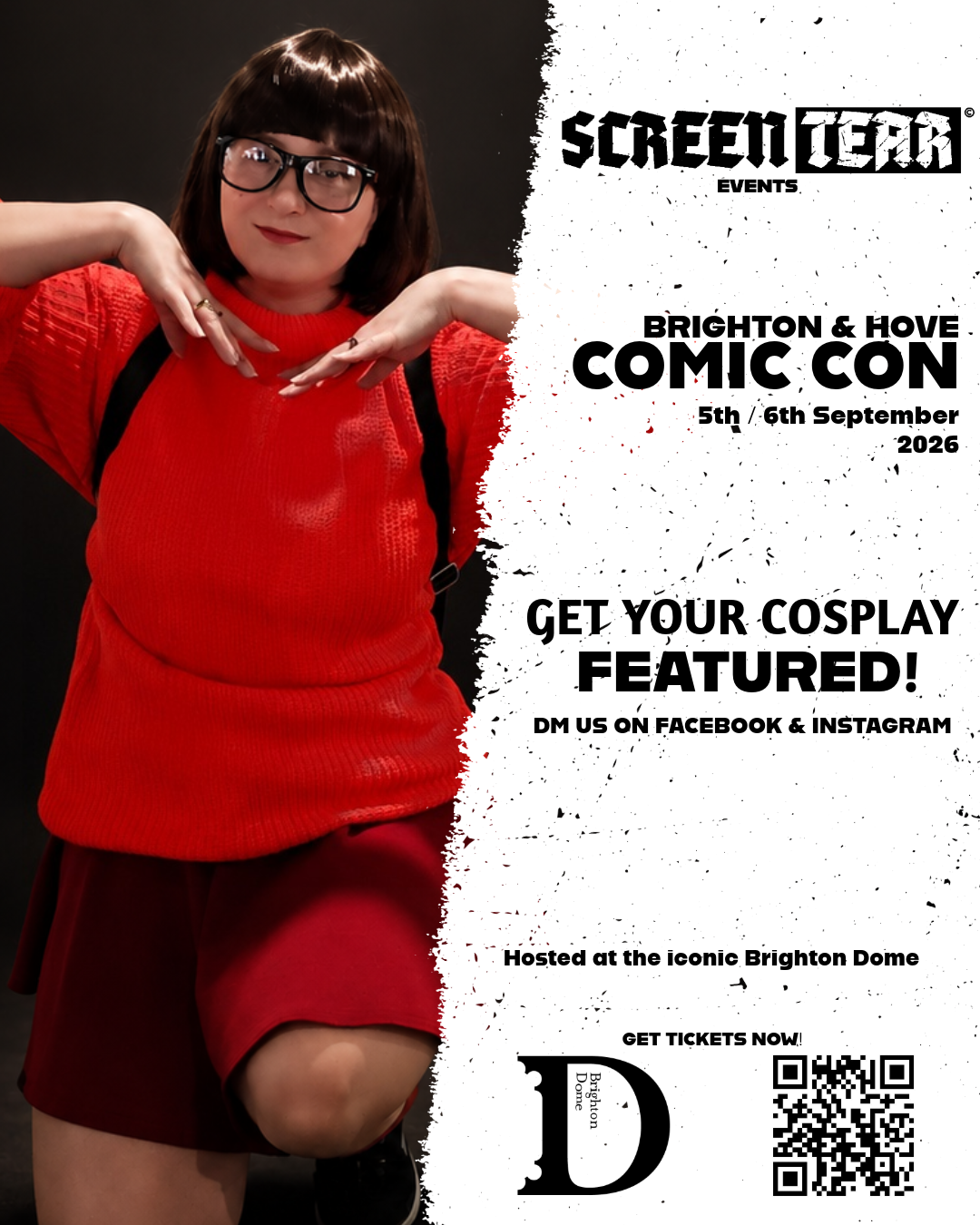 A cosplayer at Brighton and Hove Comic Con presented by Screentear Events