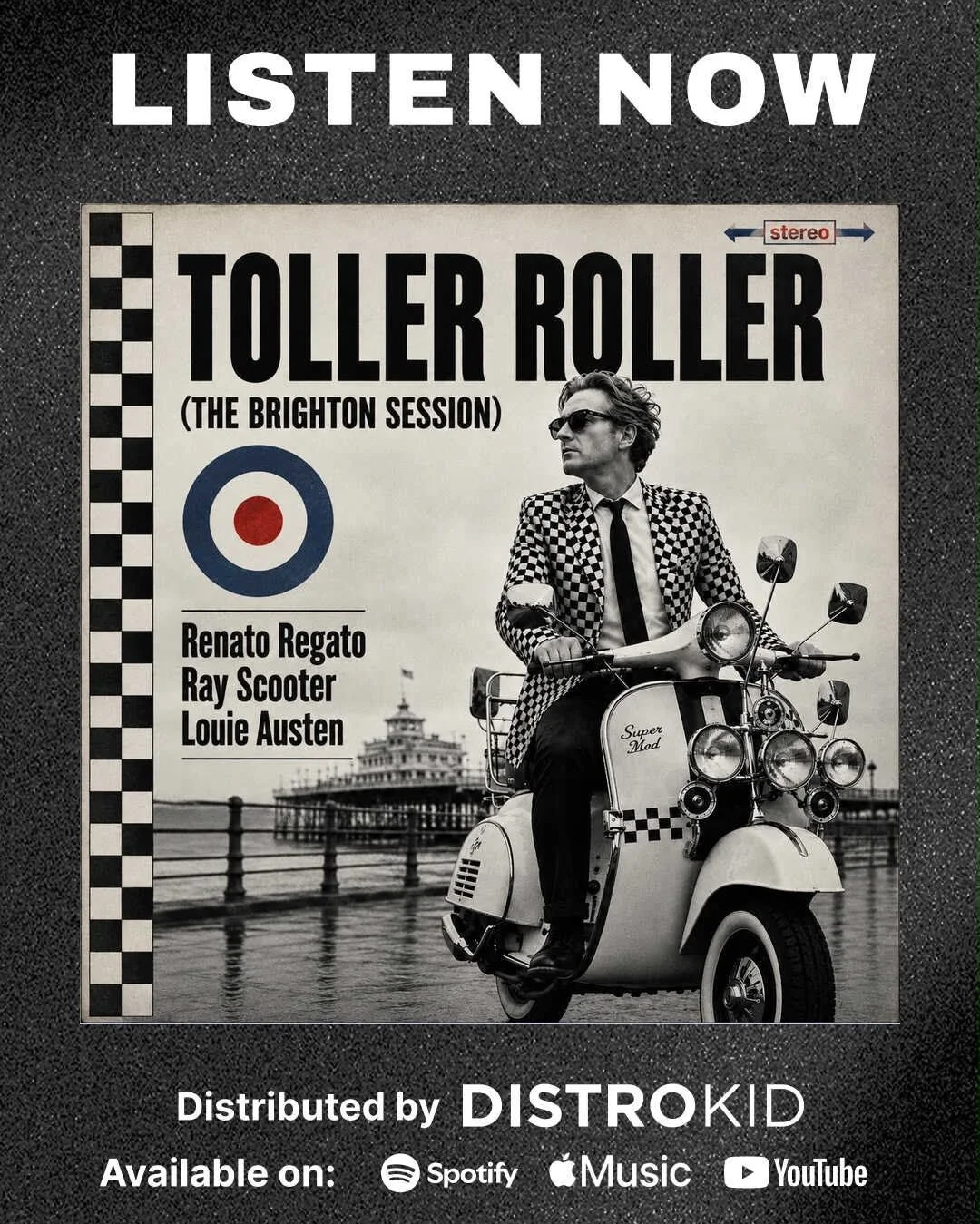 Toller Roller (The Brighton Session) is available now on Spotify, Apple Music and YouTube
