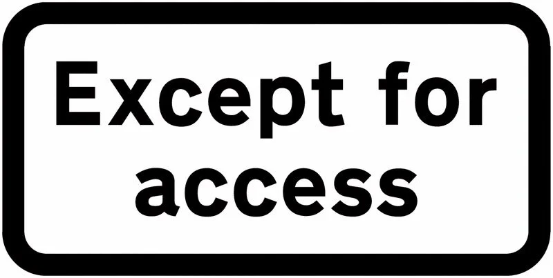 Except for access plate below the no motor vehicles sign at Ditchling Road onto Francis Street, Brighton