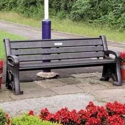 Phoenix Jubilee Recycled Material Seat bench dedication option in Brighton