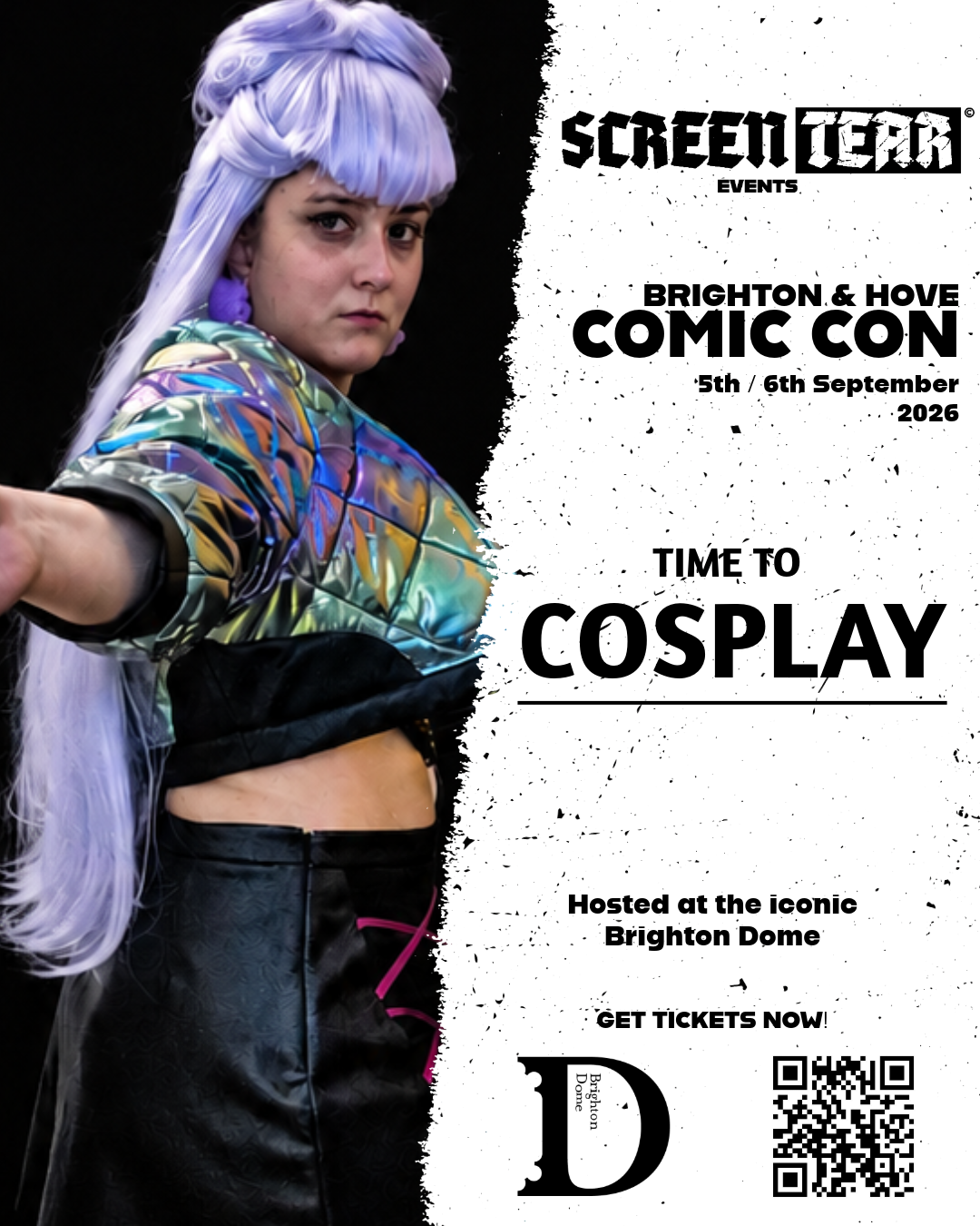 A cosplayer at Brighton and Hove Comic Con at Brighton Dome this September