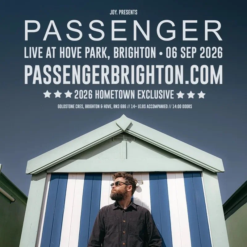 Passenger to play open-air homecoming show at Hove Park, Brighton on 6 September 2026