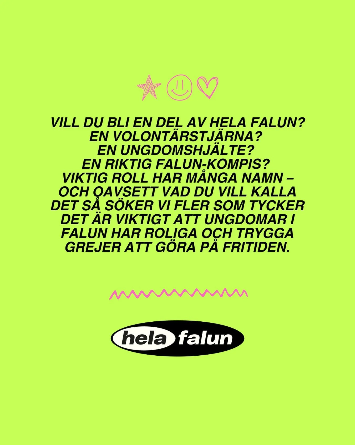 Vi s&ouml;ker b&aring;de personer som vill vara verksamhetsn&auml;ra och strategiska&nbsp;&ndash; hos oss finns det plats att bidra p&aring; flera olika s&auml;tt.
&nbsp;
👉 Vi s&ouml;ker dig som vill vara&nbsp;volont&auml;r p&aring; ungdomsg&aring;r