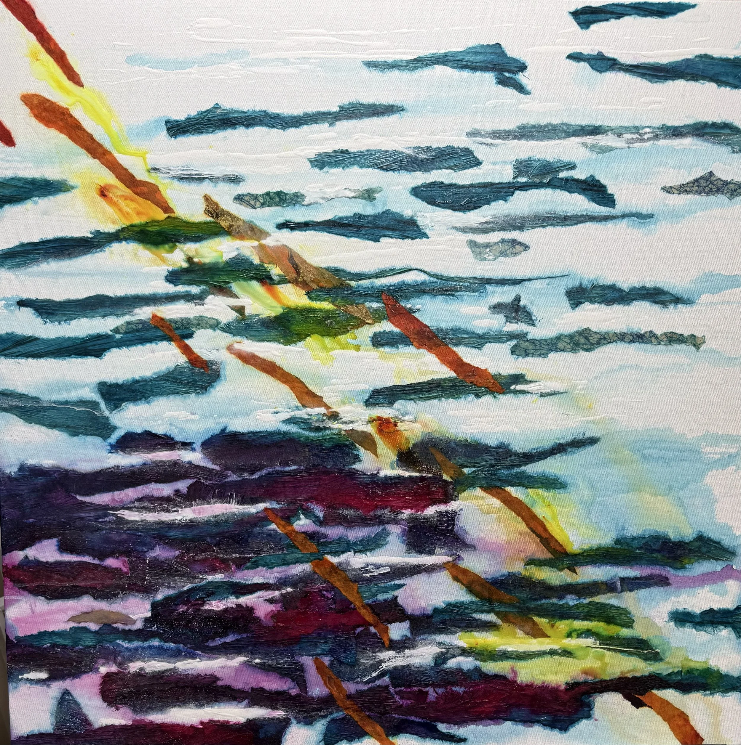 Crossing Paths | 36x36 | Canvas | SOLD