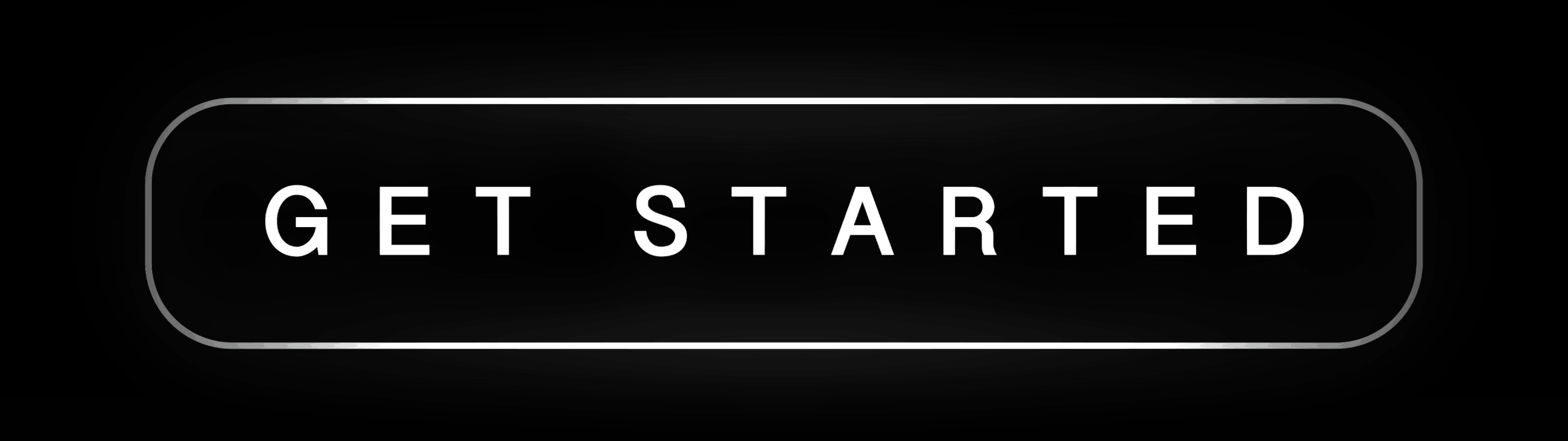 A digital button with a black background and a white border containing the words 'GET STARTED' in white capital letters.