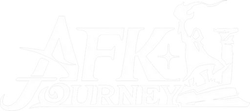 AFK Journey logo with stylized text and dragon illustration.