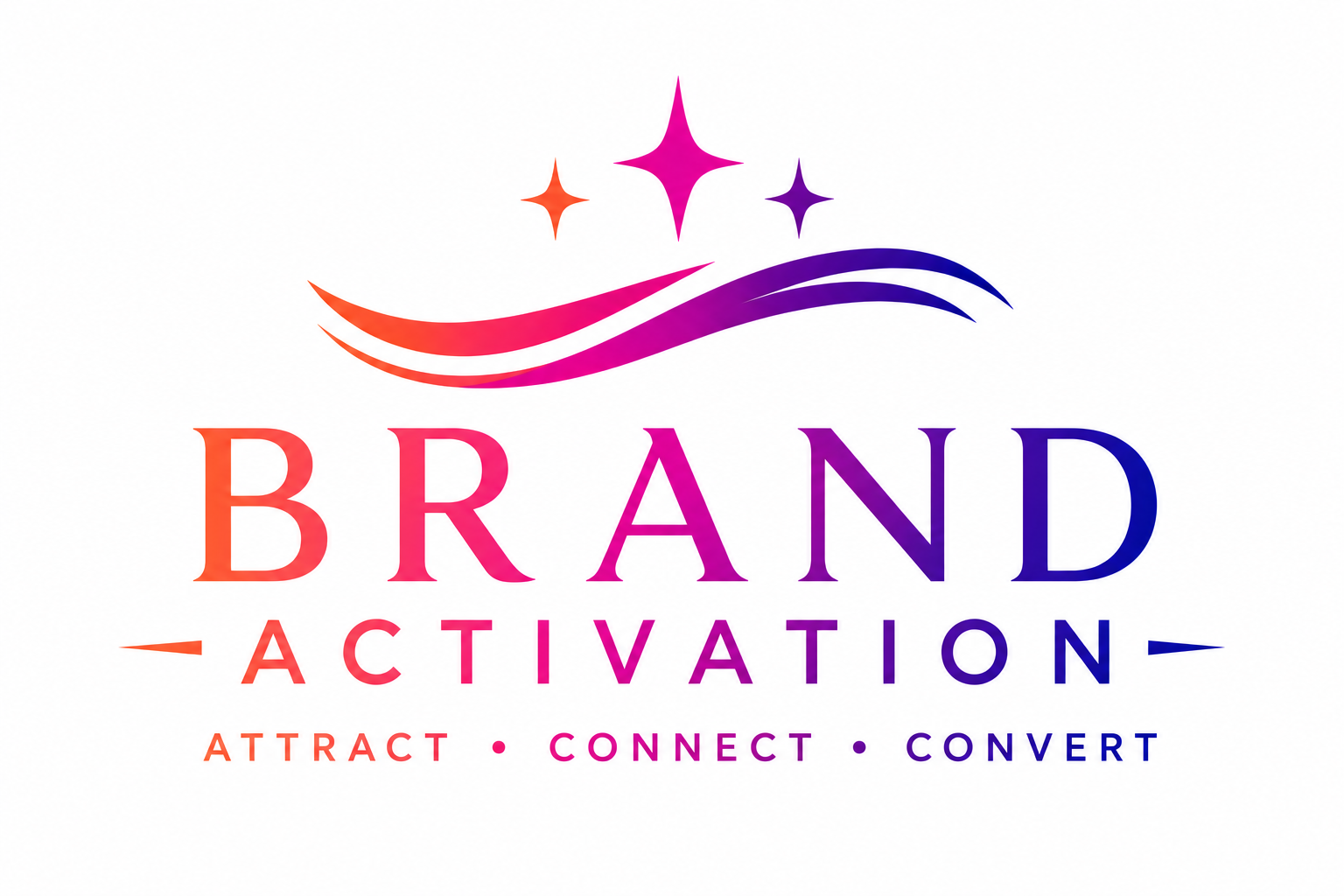Logo for Helen's Hub Events & Festivals featuring stars and curved lines in red, blue, and orange.
