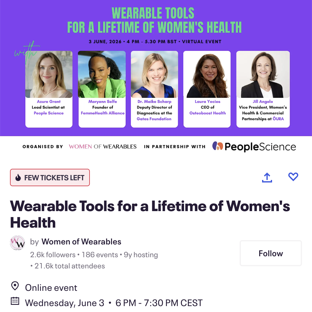 Wearable Tools for a Lifetime of Women's Health