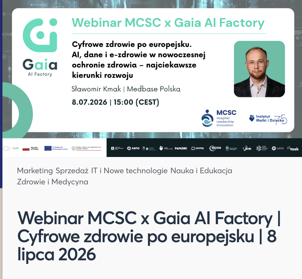 Webinar MCSC x Gaia AI Factory | Cyfrowe zdrowie po europejsku 
