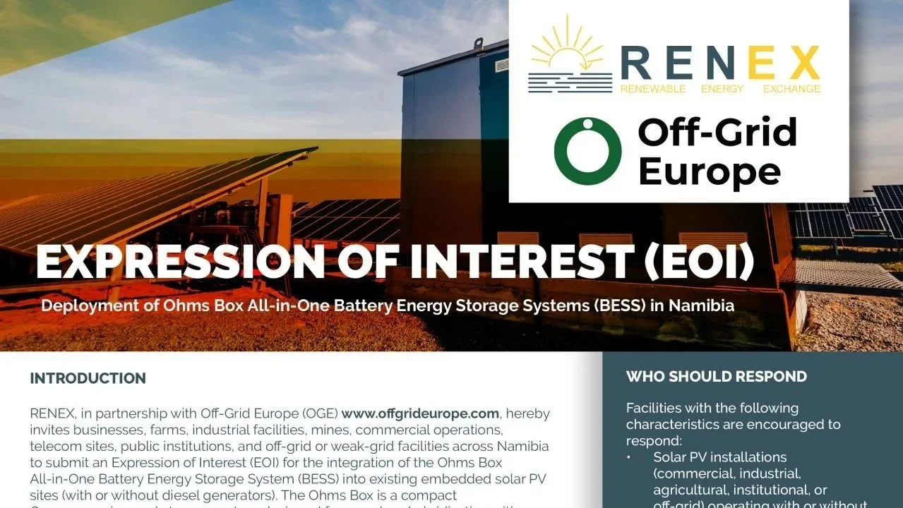 Expression of Interest (RENEX) Namibia