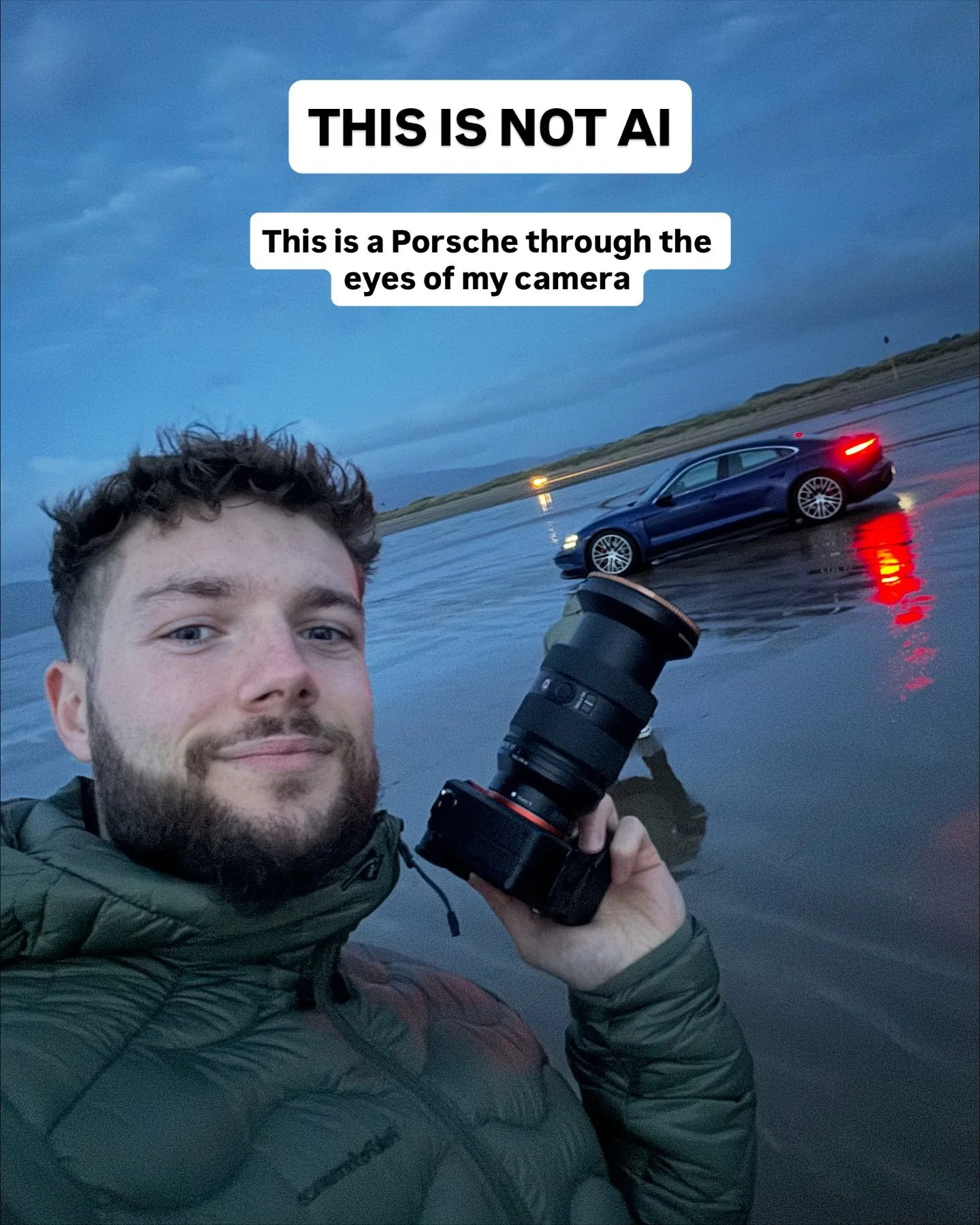 Have you ever seen a Porsche on a beach before? Some photos from an epic shoot last year where myself &amp; @bymcnab decided to shoot this Taycan 4S on a beach at night - some of my favourite shots to date! 

💬 Comment &lsquo;PRESET&rsquo; and I&rsq