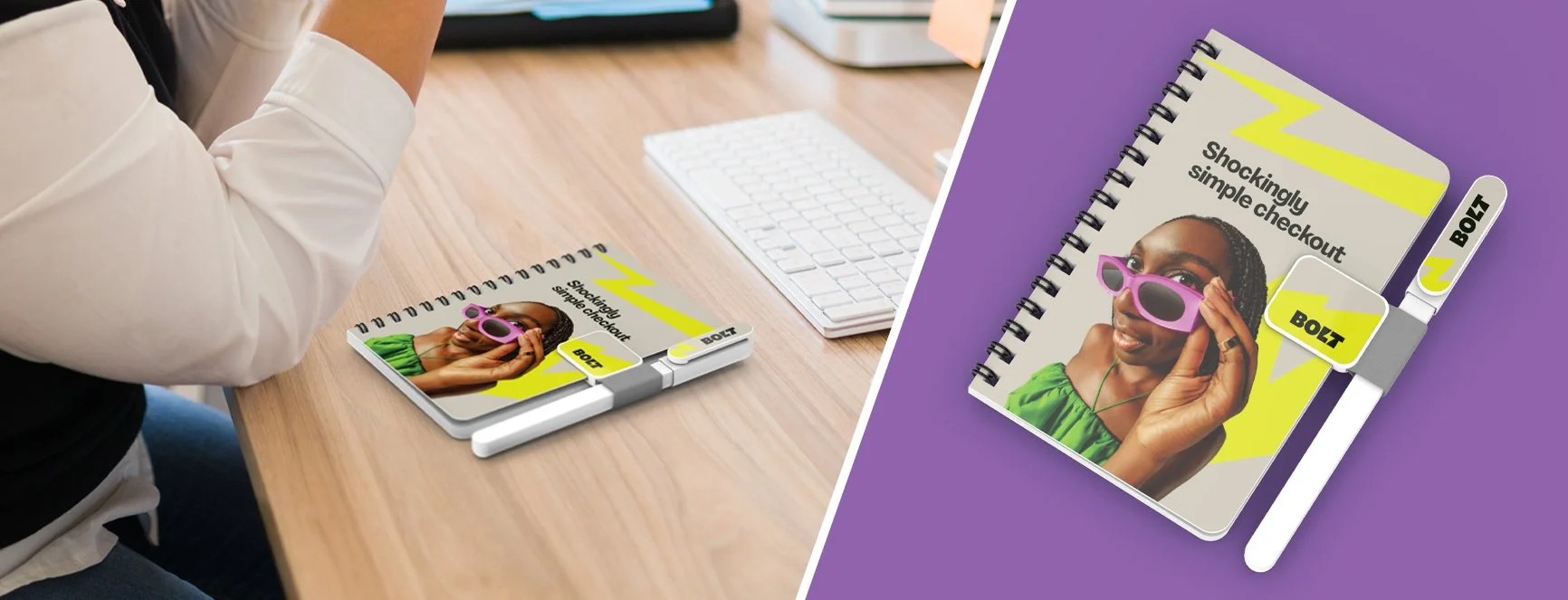 Notes Kit: Acorn Notebook and Pen Set | Boost Your Brand — PowerStick.com