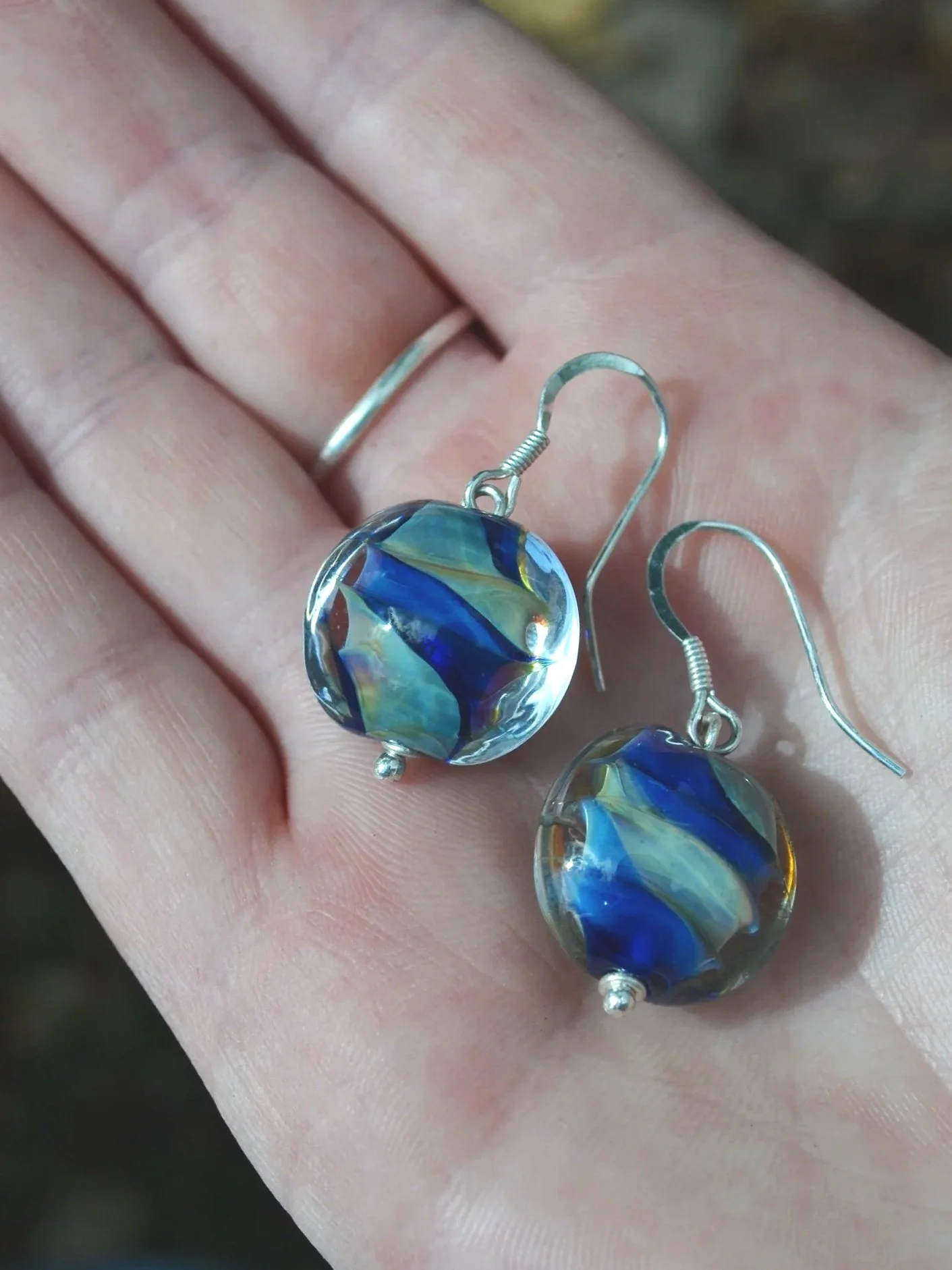 Aurora Lentil Drop Earrings