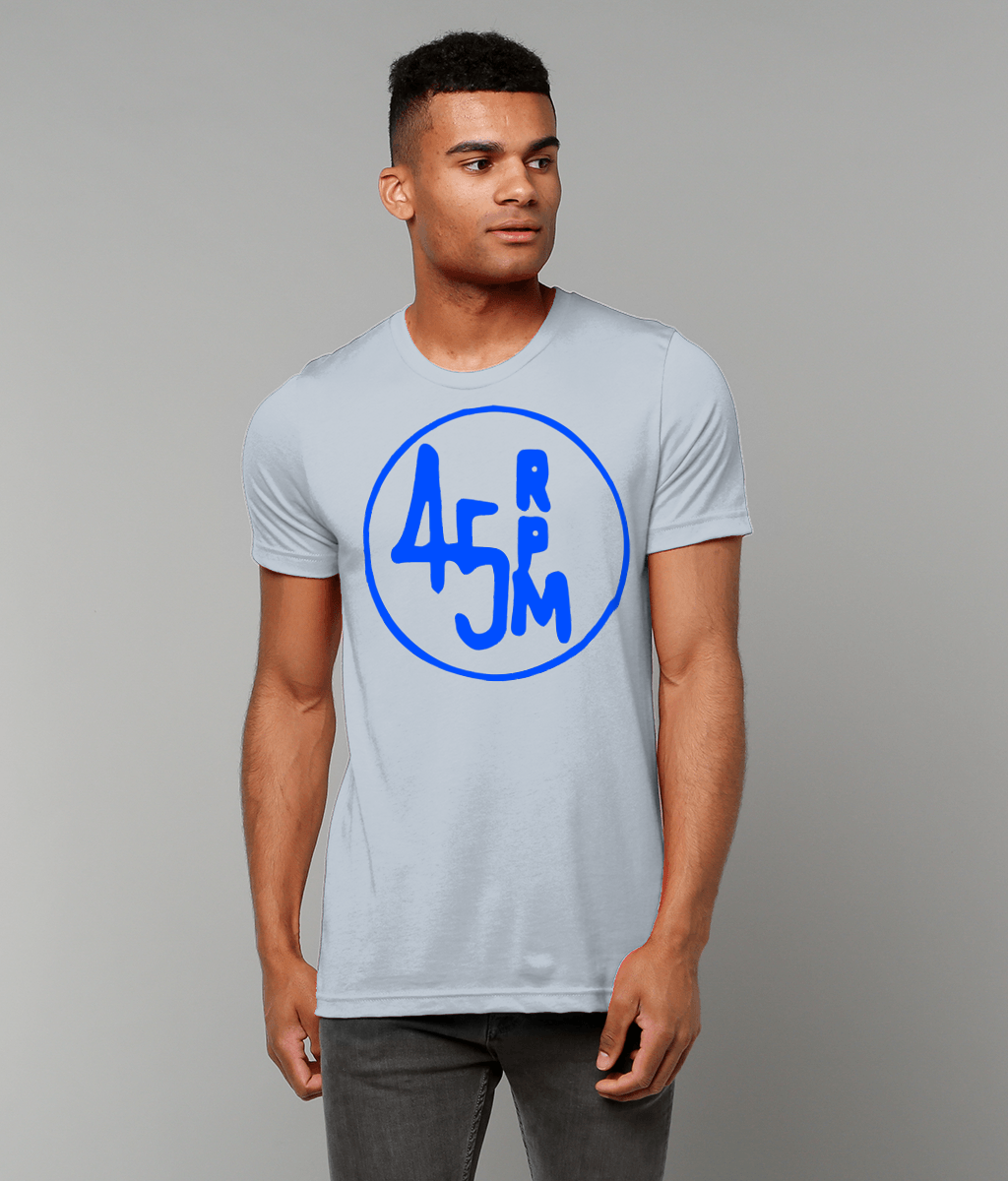 bloodsweatandtees | 45 RPM Selectors Choice t-shirt BLUE/Light_Blue_model