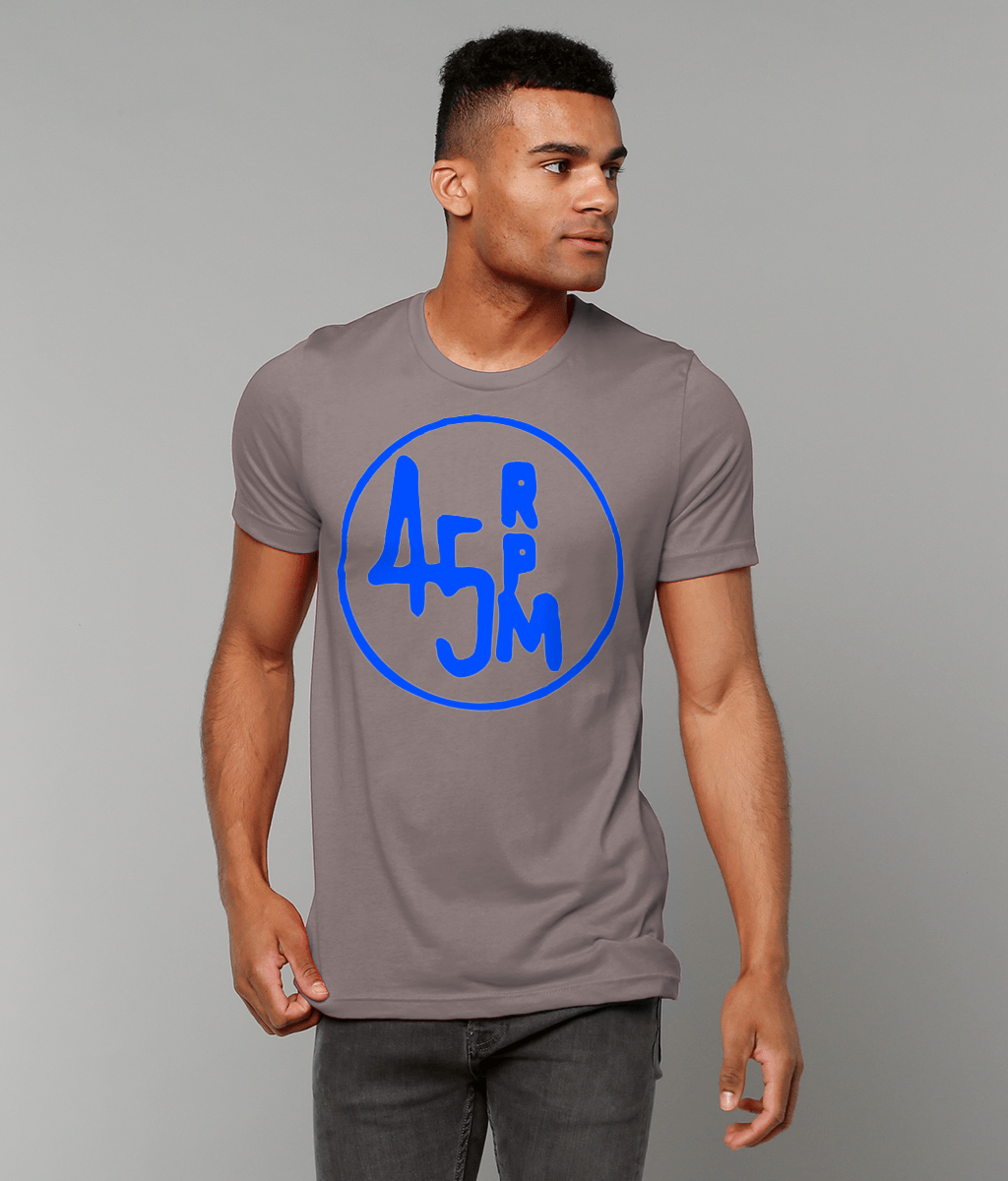 bloodsweatandtees | 45 RPM Selectors Choice t-shirt BLUE/Asphalt_model
