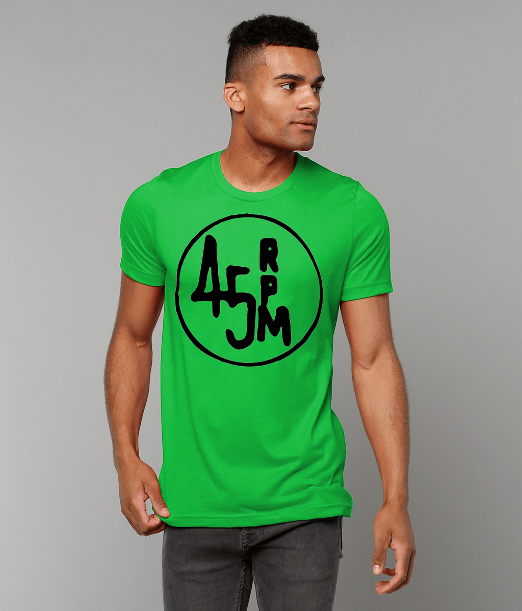 bloodsweatandtees | 45 RPM Selectors Choice t-shirt BLK/KellyGreen_model