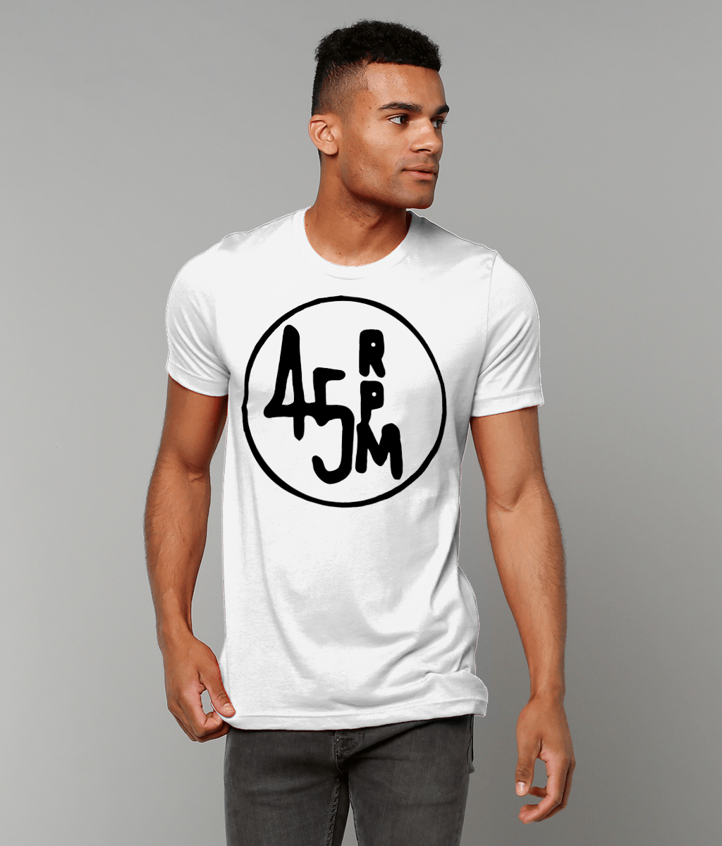 bloodsweatandtees | 45 RPM Selectors Choice t-shirt BLK/White_model