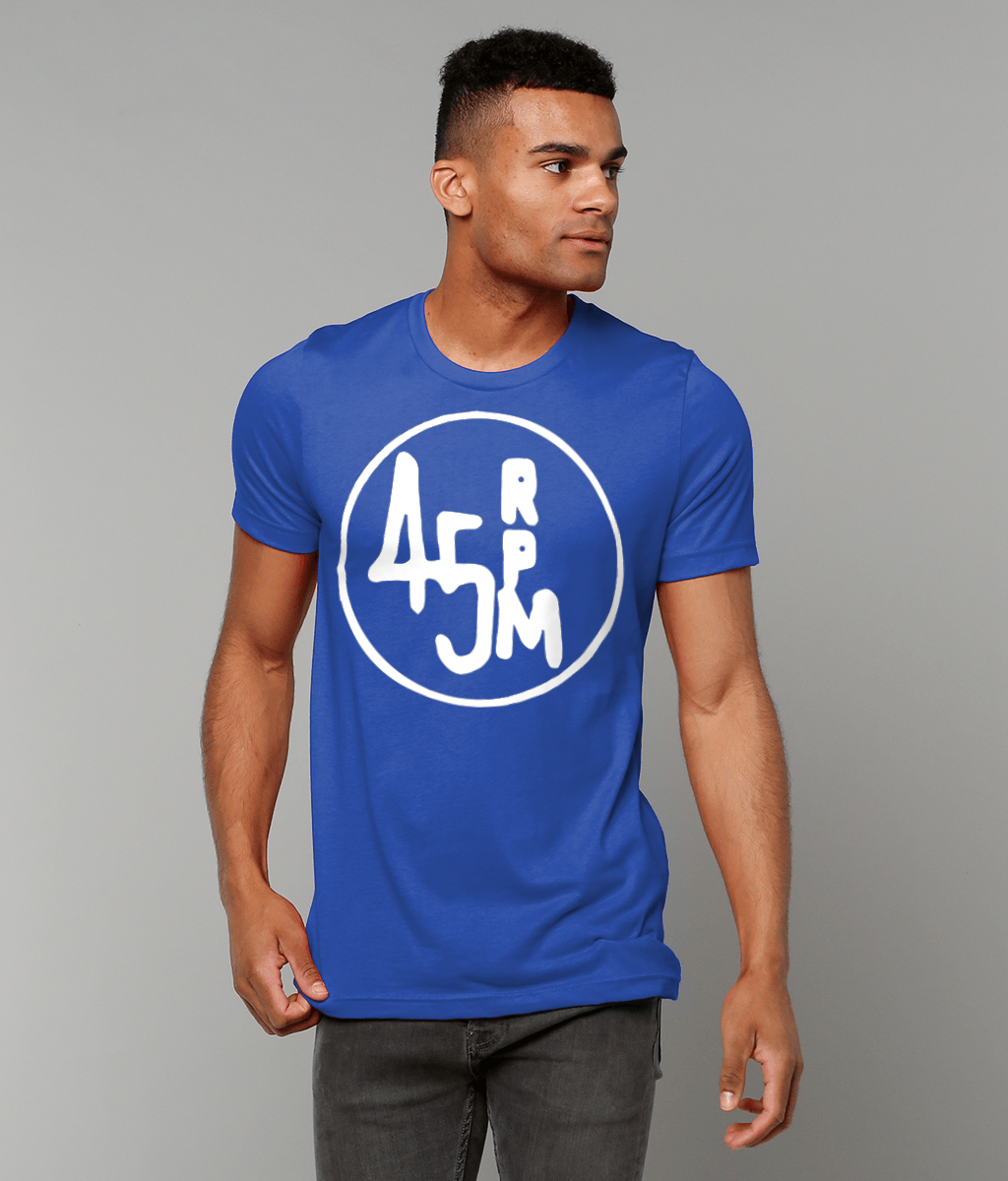 bloodsweatandtees | 45 RPM Selectors Choice t-shirt WHITE/Royal_Blue