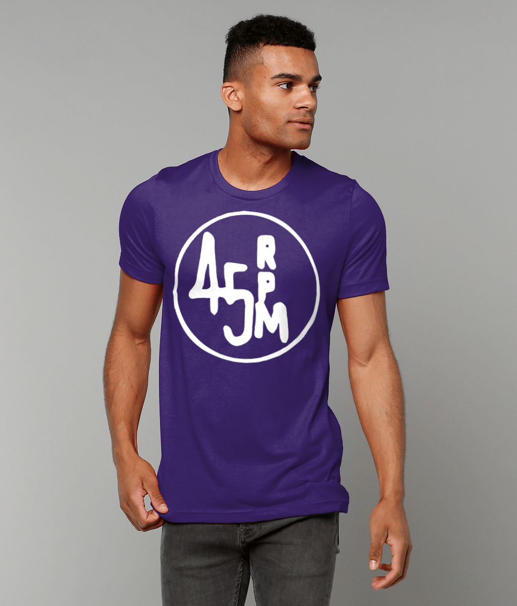 bloodsweatandtees | 45 RPM Selectors Choice t-shirt WHITE/Purple_model