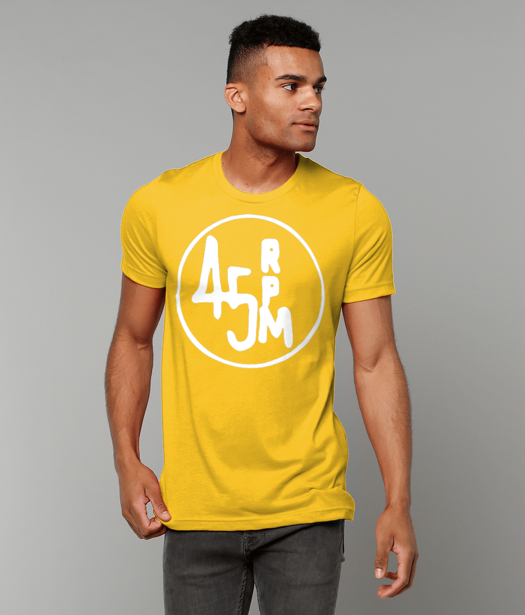 bloodsweatandtees | 45 RPM Selectors Choice t-shirt WHITE/Gold_model