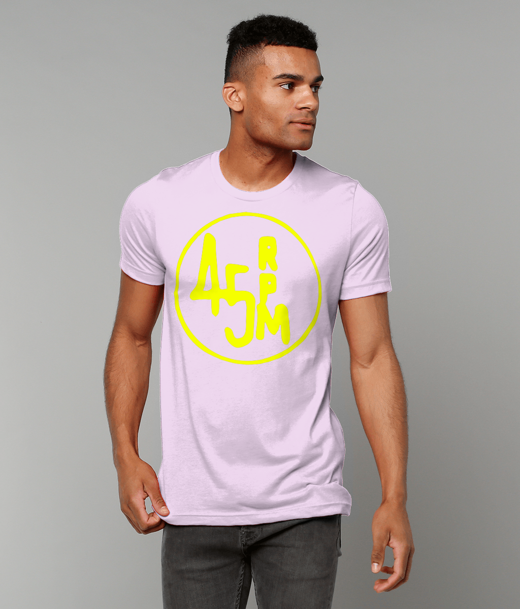 bloodsweatandtees | 45 RPM Selectors Choice t-shirt YLO/Pink_model