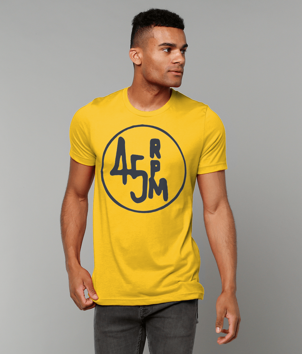 bloodsweatandtees | 45 RPM Selectors Choice t-shirt GREY/Gold_model