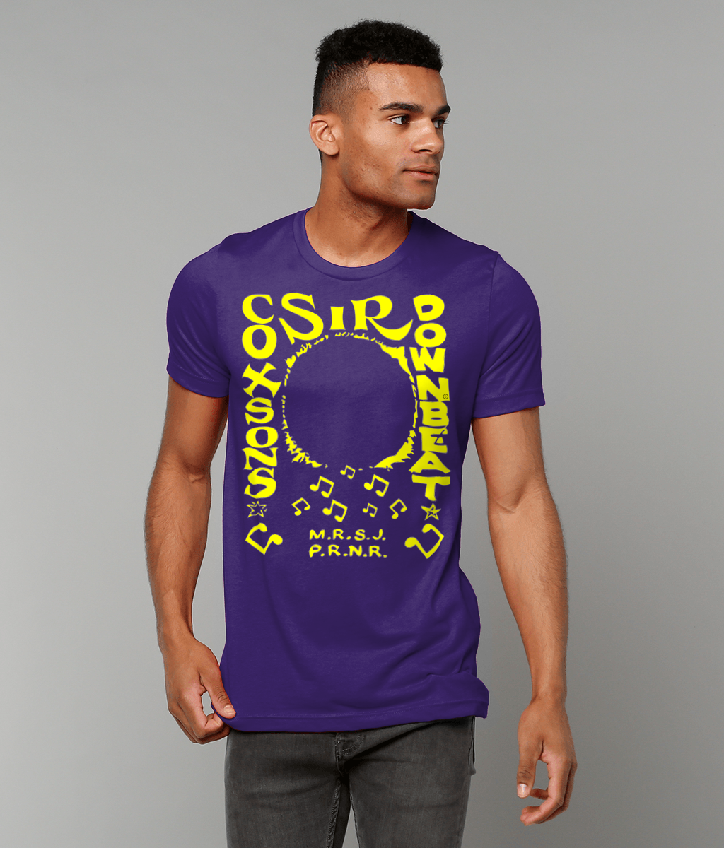 bloodsweatandtees | Sir Coxsons Downbeat t-shirt YLO/Purple_model