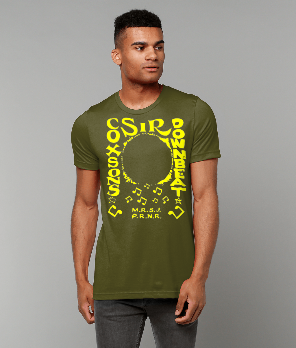 bloodsweatandtees | Sir Coxsons Downbeat t-shirt YLO/Olive_model