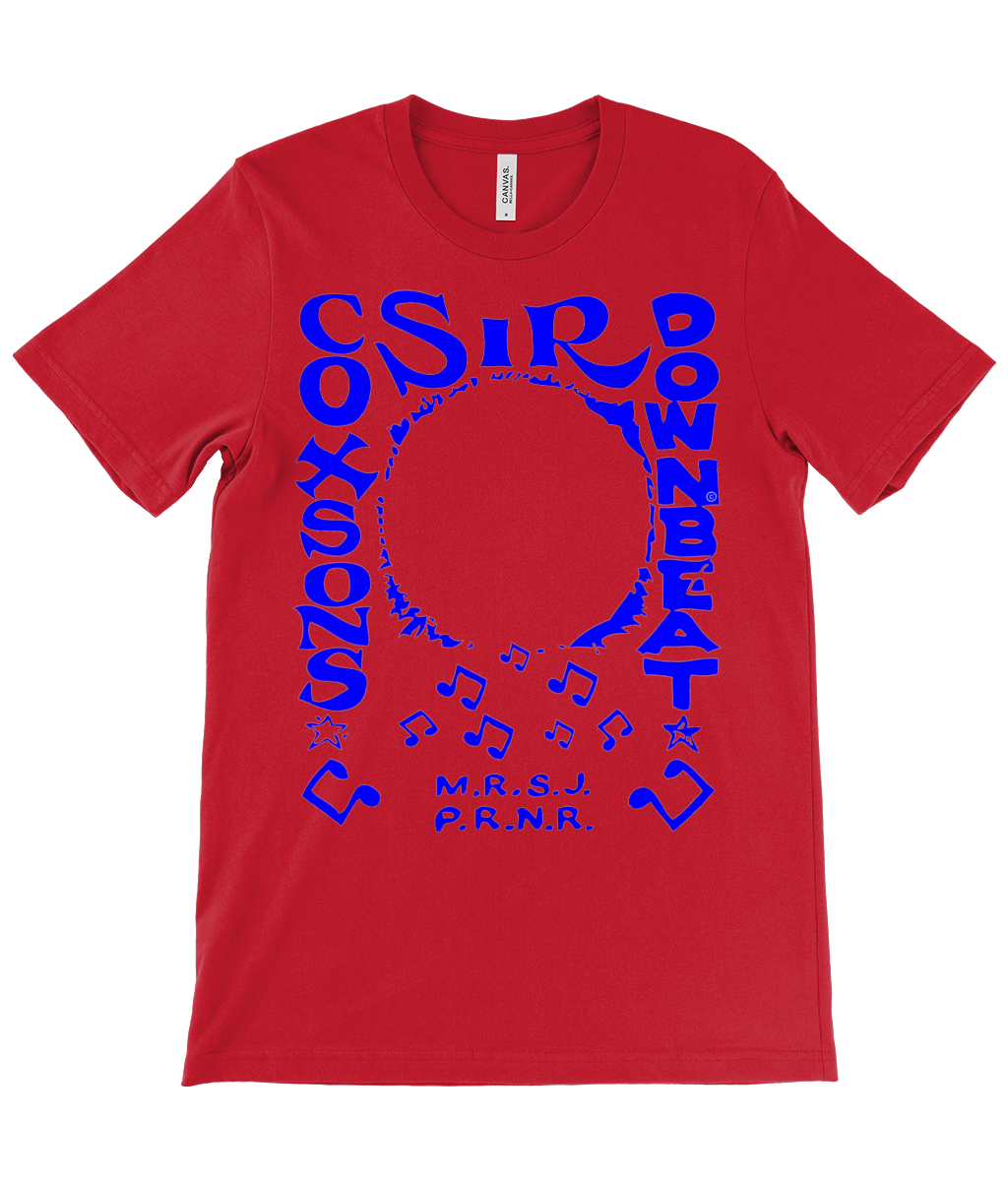 bloodsweatandtees | Sir Coxsons Downbeat t-shirt BLUE/Canvas_Red