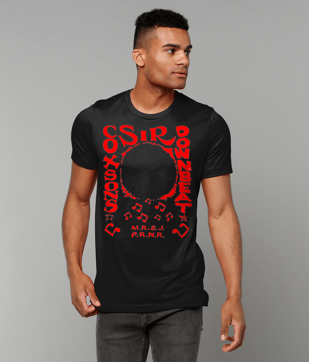 bloodsweatandtees | Sir Coxsons Downbeat t-shirt black/red_model1