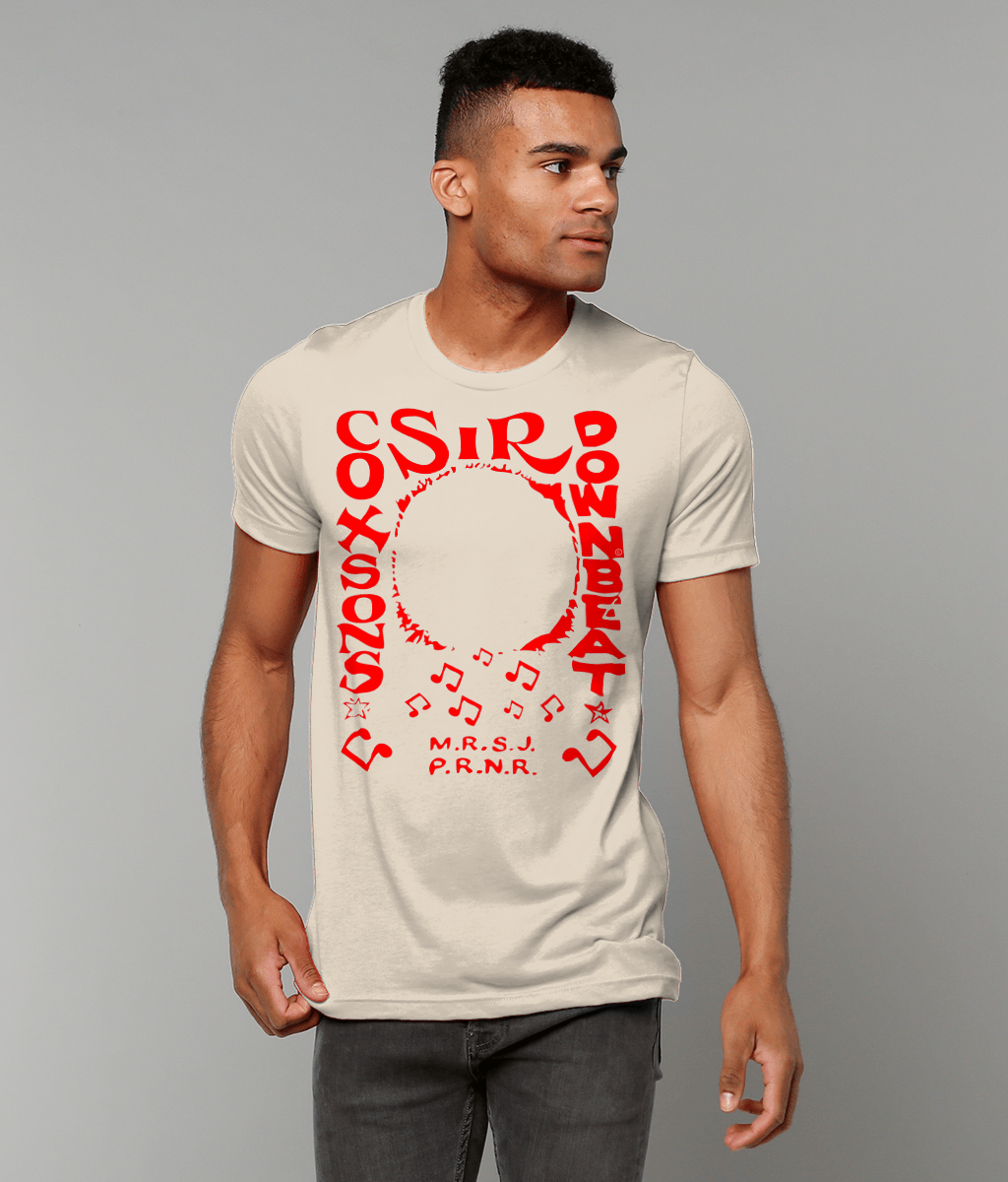 bloodsweatandtees | Sir Coxsons Downbeat t-shirt RED/Cream_model