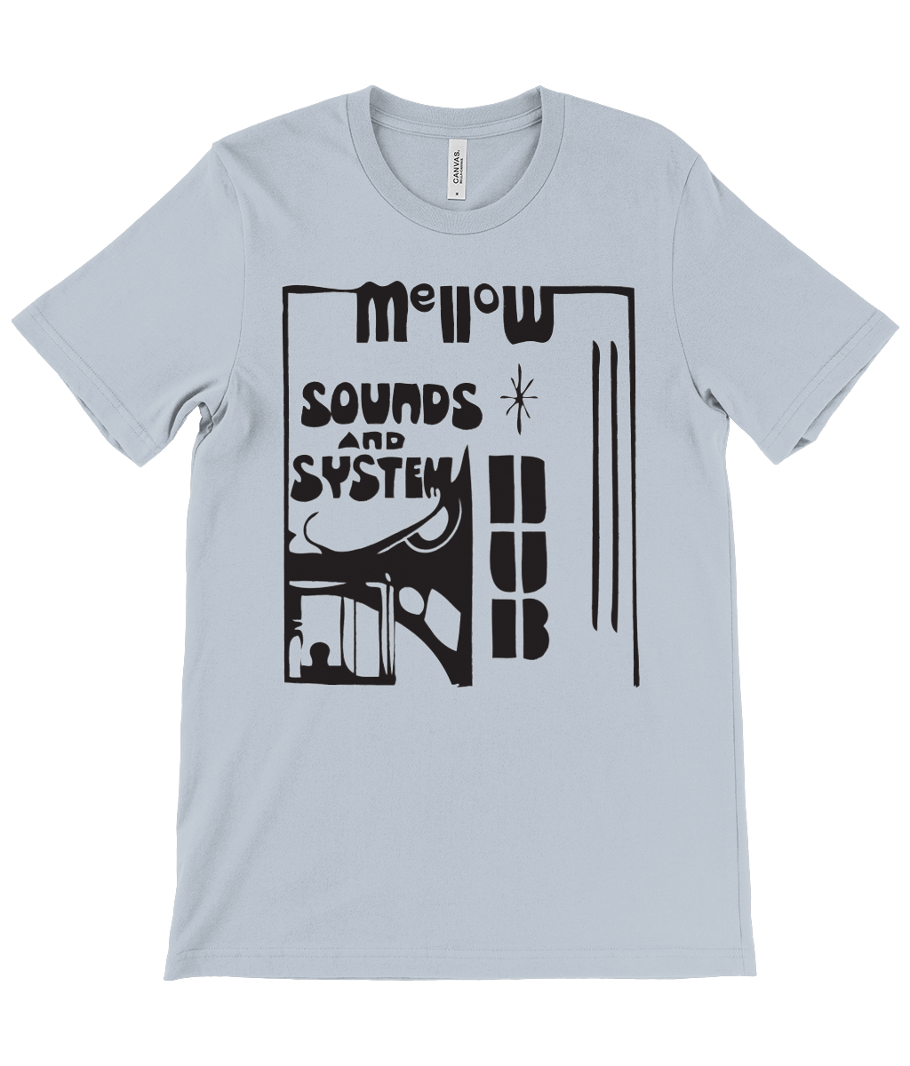 bloodsweatandtees | Mellow Sounds and System Dub t-shirt BLACK/Light_Blue