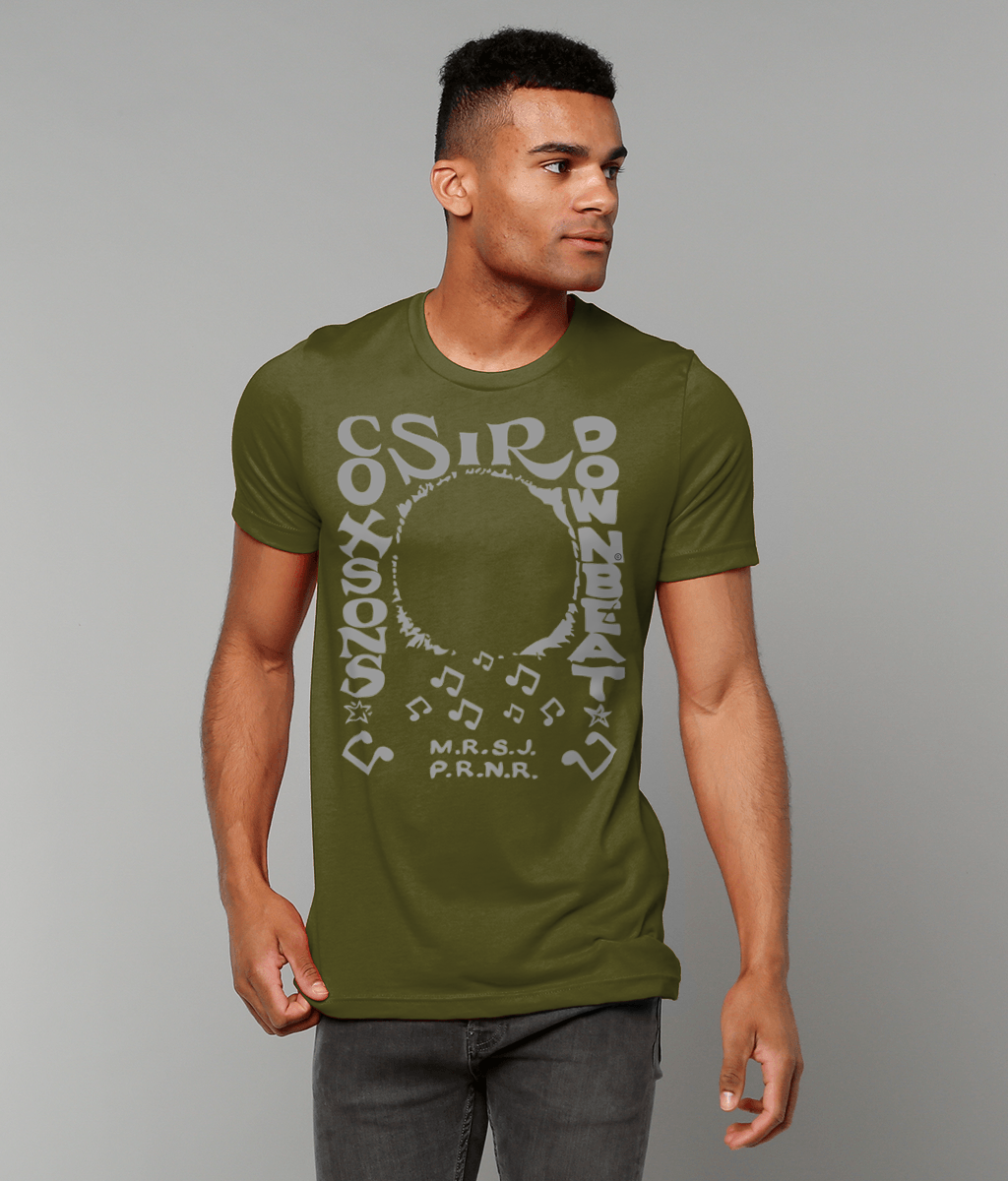 bloodsweatandtees | Sir Coxsons Downbeat t-shirt GREY/Olive_model