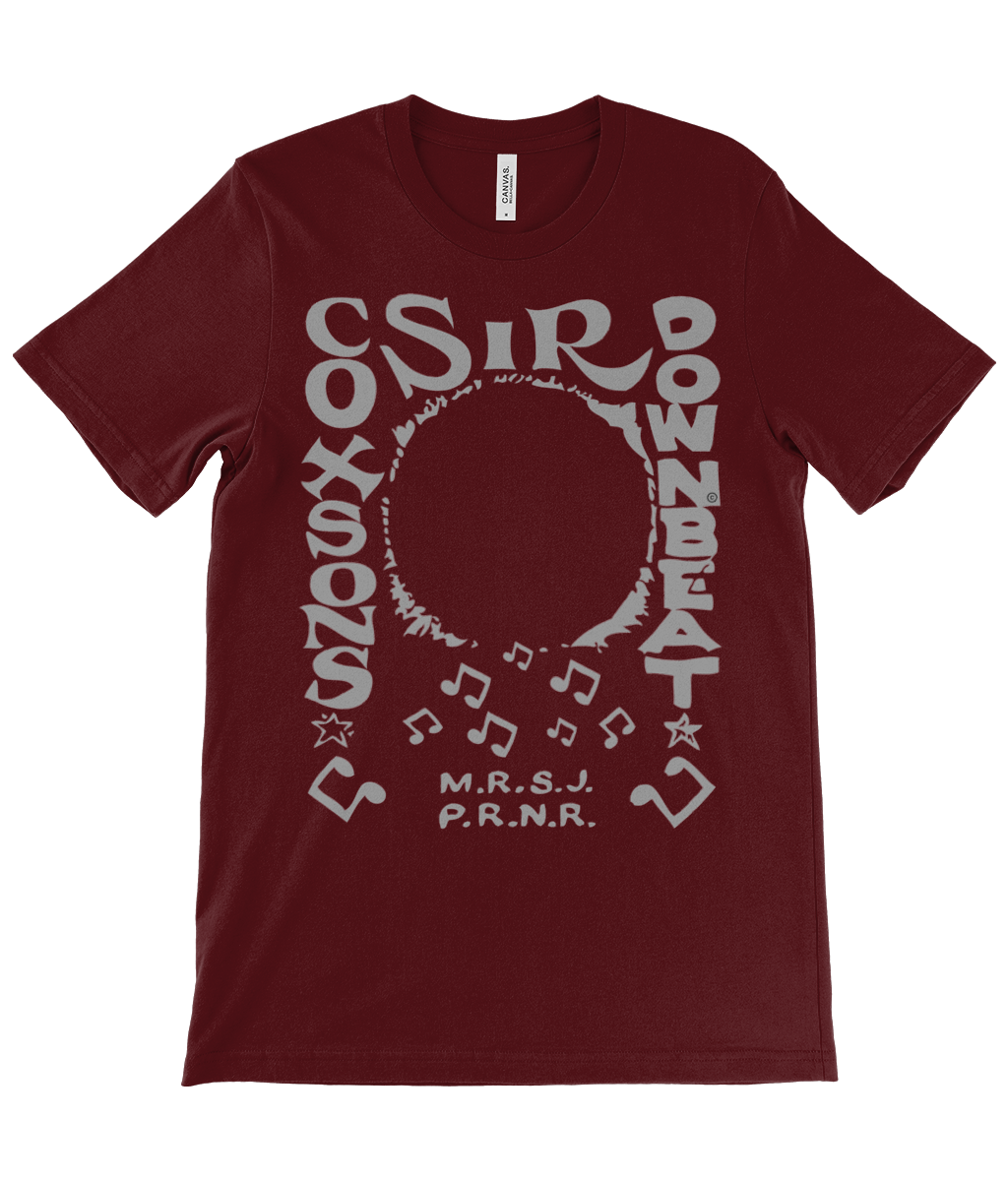 bloodsweatandtees | Sir Coxsons Downbeat t-shirt GREY/Maroon