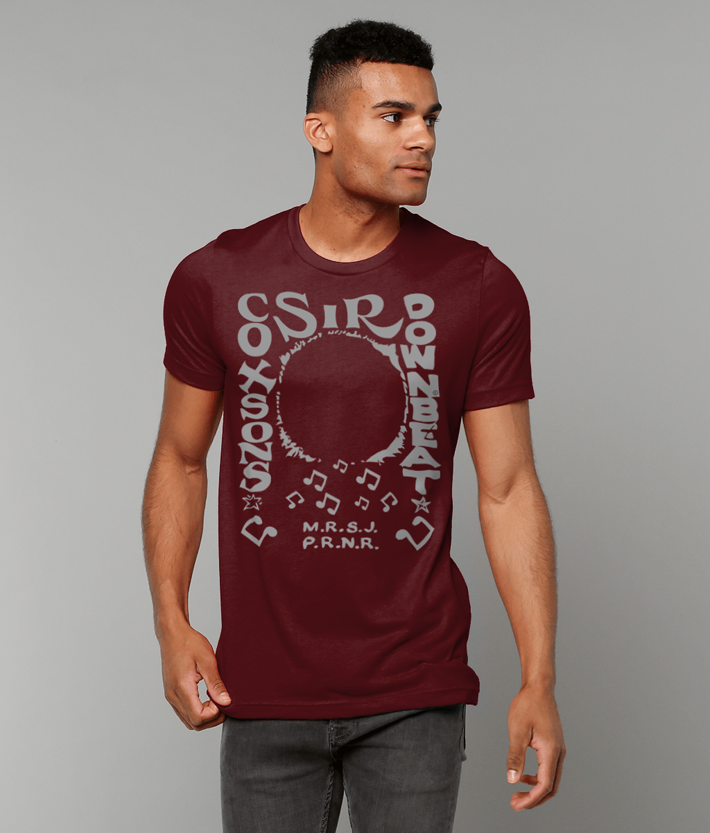 bloodsweatandtees | Sir Coxsons Downbeat t-shirt GREY/Marron_model
