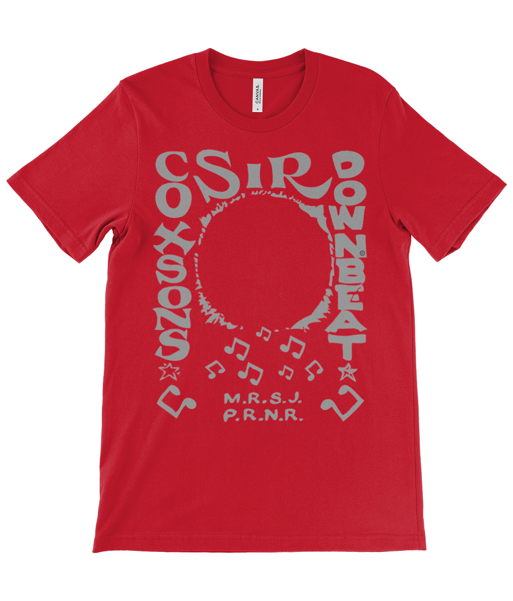bloodsweatandtees | Sir Coxsons Downbeat t-shirt GREY/Canvas_Red