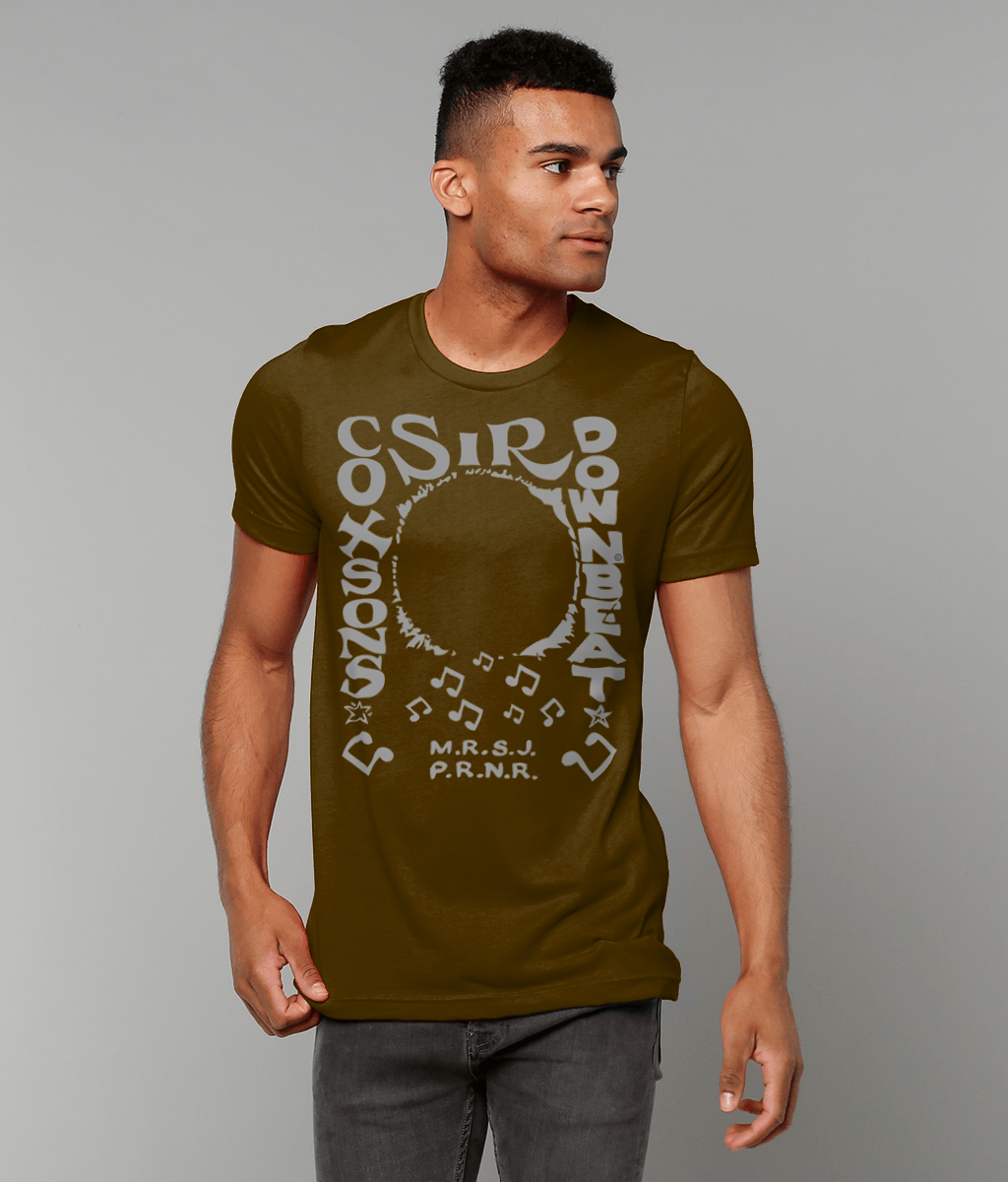 bloodsweatandtees | Sir Coxsons Downbeat t-shirt GREY/Brown_model