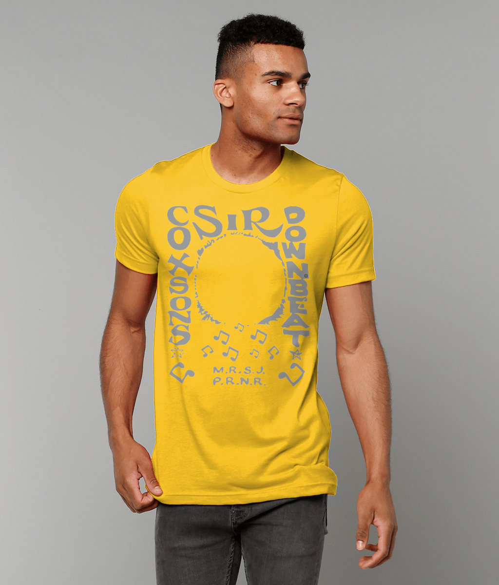 bloodsweatandtees | Sir Coxsons Downbeat t-shirt GREY/Gold_model