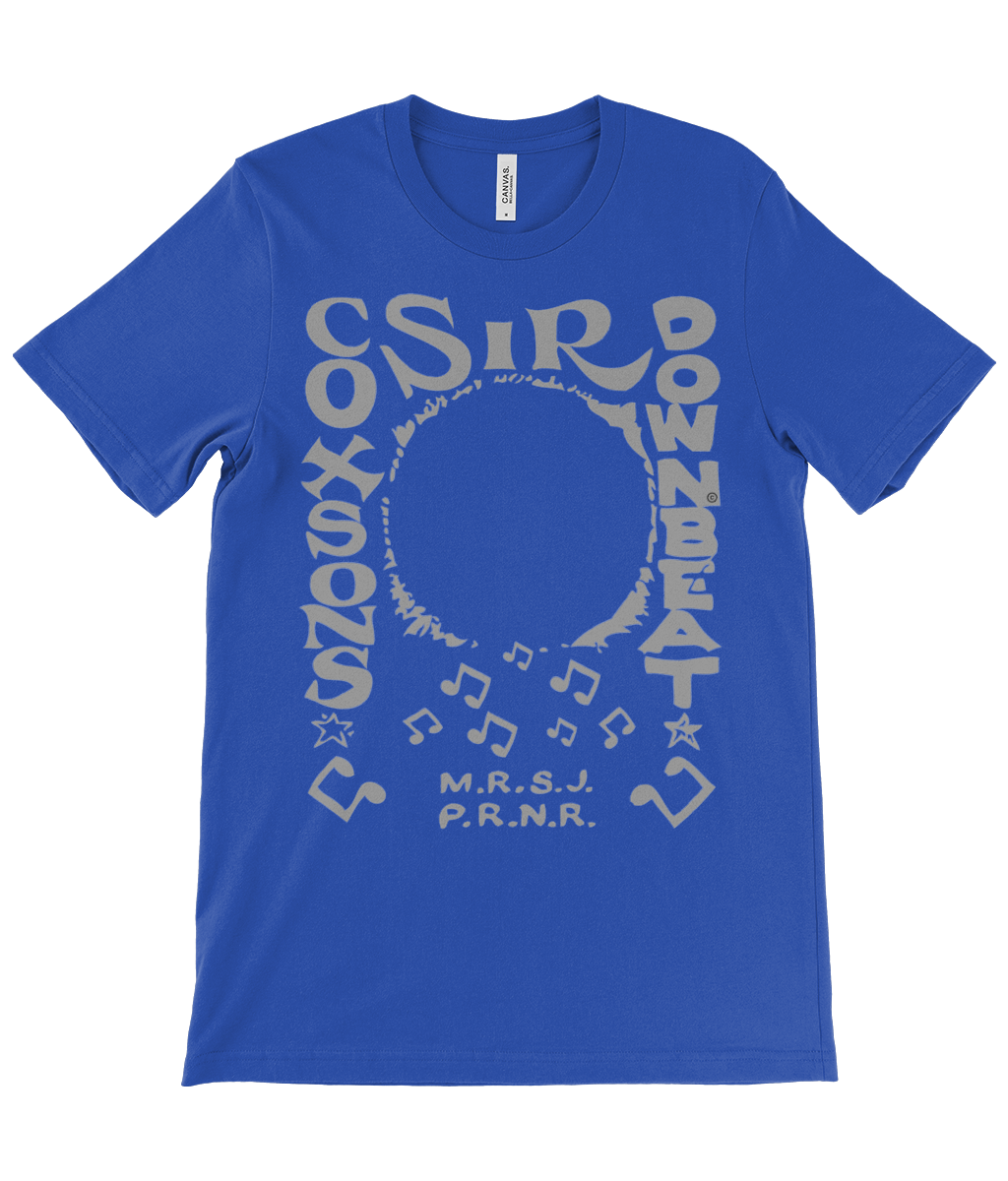 bloodsweatandtees | Sir Coxsons Downbeat t-shirt GREY/RoyalBlue