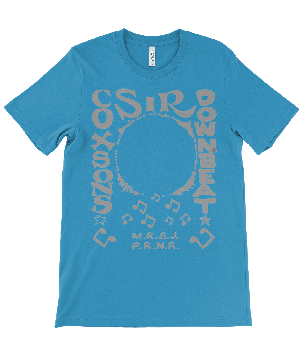 bloodsweatandtees | Sir Coxsons Downbeat t-shirt GREY/Aqua_Blue