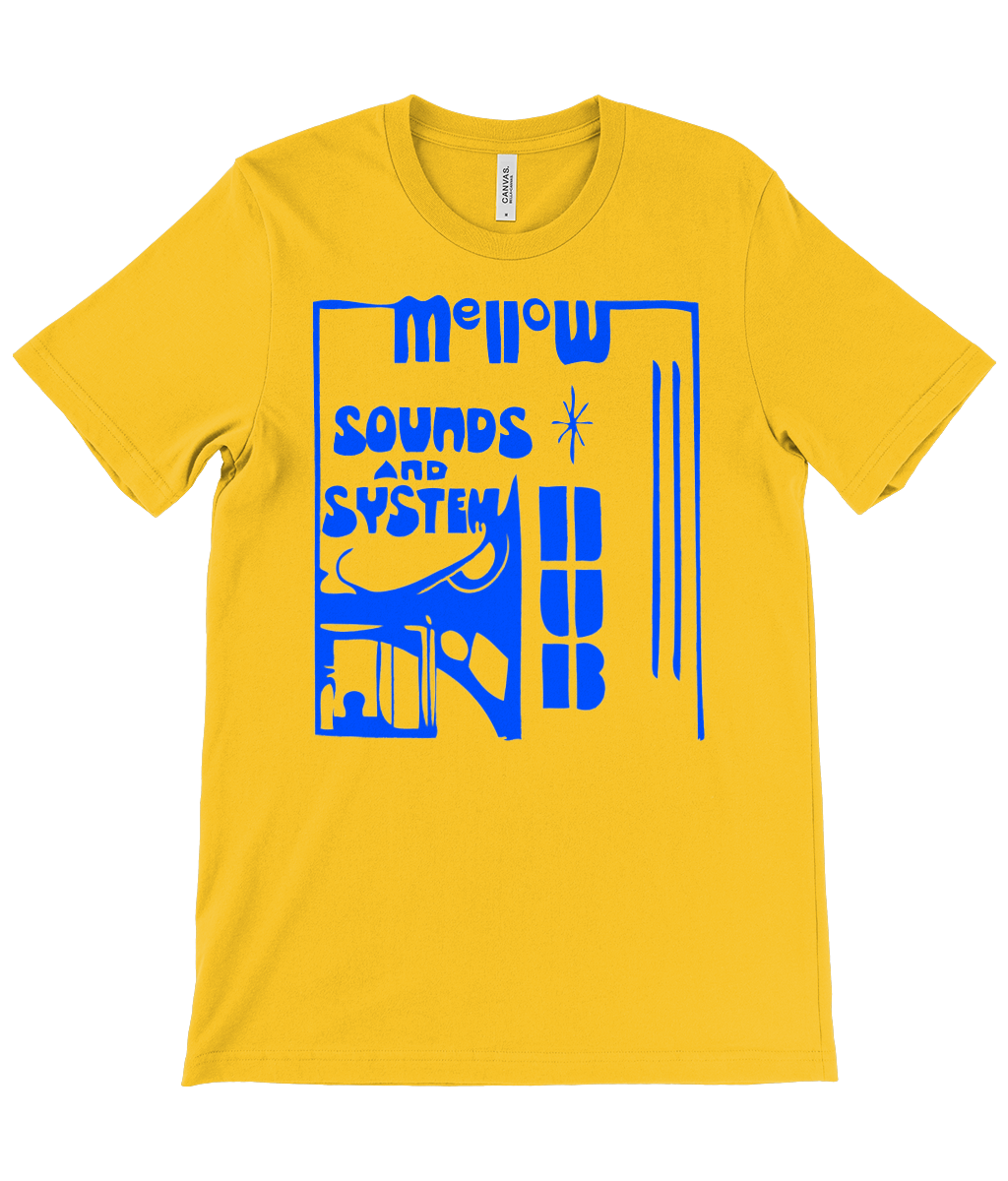 bloodsweatandtees | Mellow Sounds and System Dub t-shirt BLUE/Gold