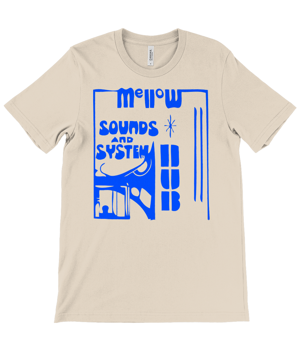 bloodsweatandtees | Mellow Sounds and System Dub t-shirt BLUE/Cream
