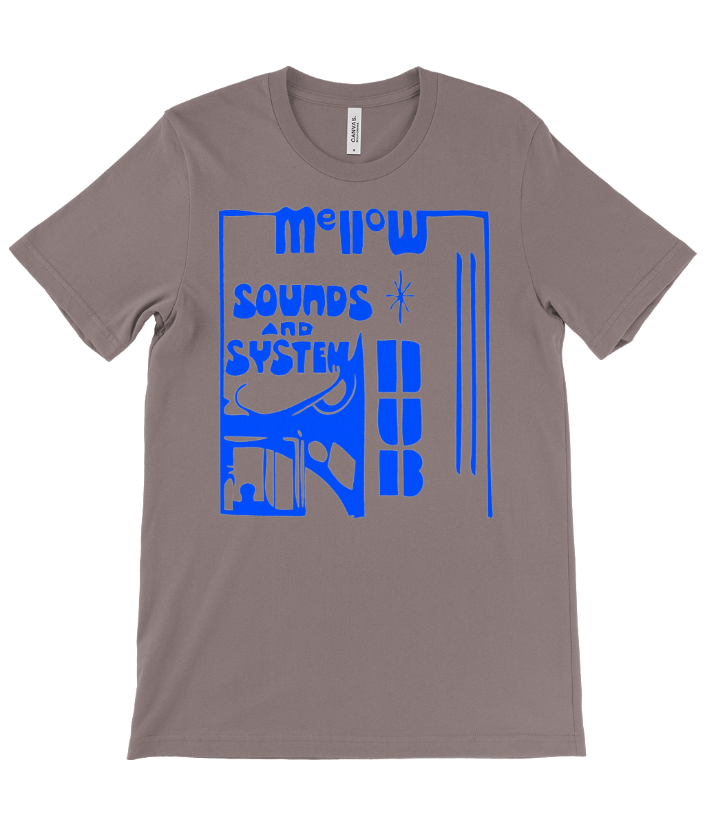 bloodsweatandtees | Mellow Sounds and System Dub t-shirt BLUE/Asphalt