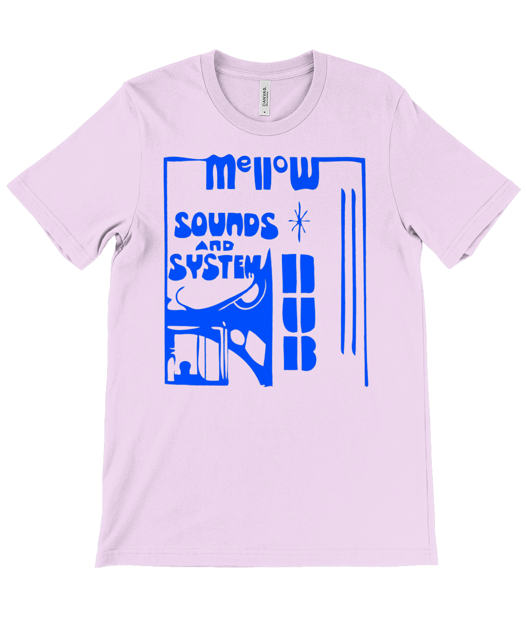 bloodsweatandtees | Mellow Sounds and System Dub t-shirt BLUE/Pink