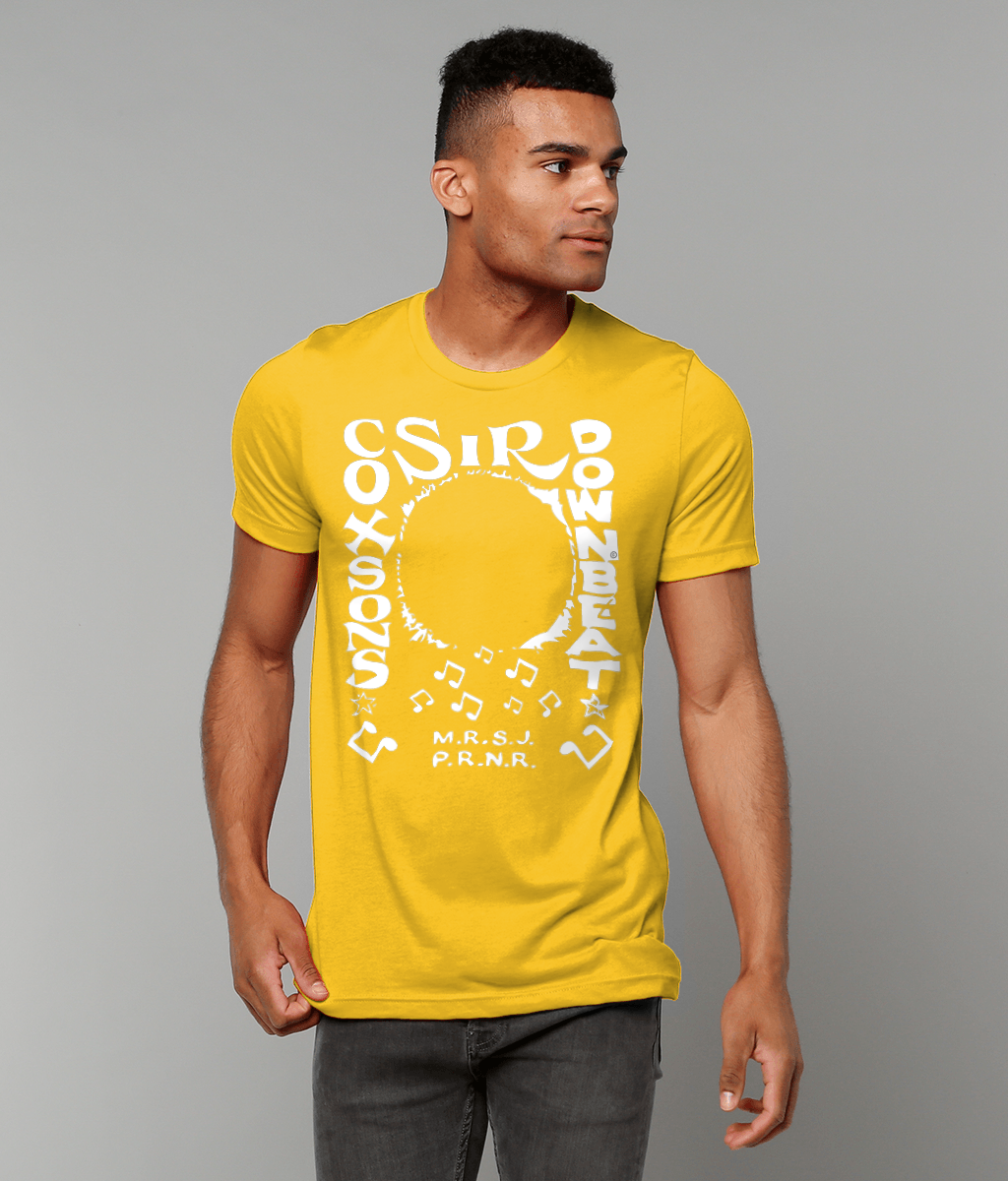 bloodsweatandtees | Sir Coxsons Downbeat t-shirt WHITE/Gold_model